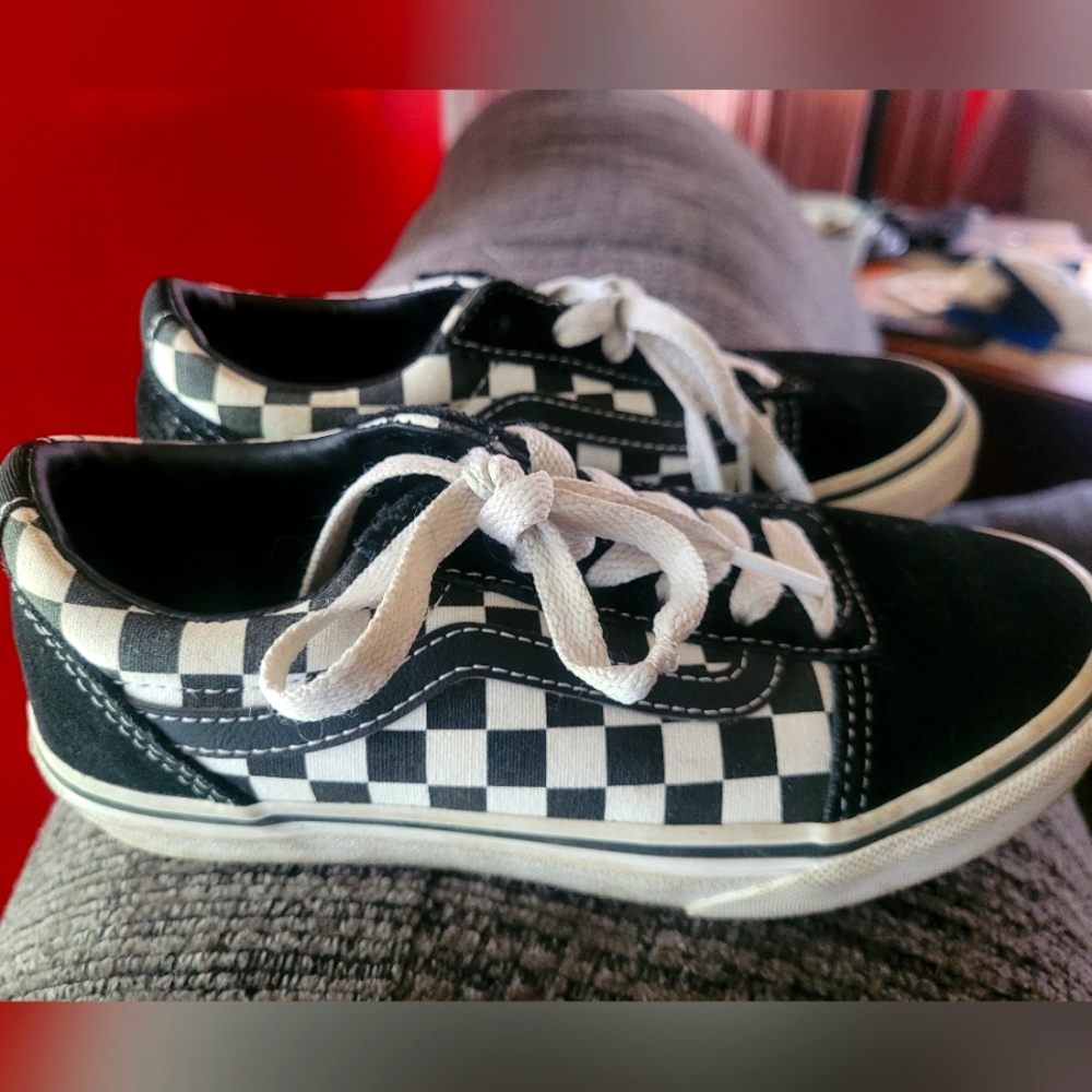 Boys Checker Vans
